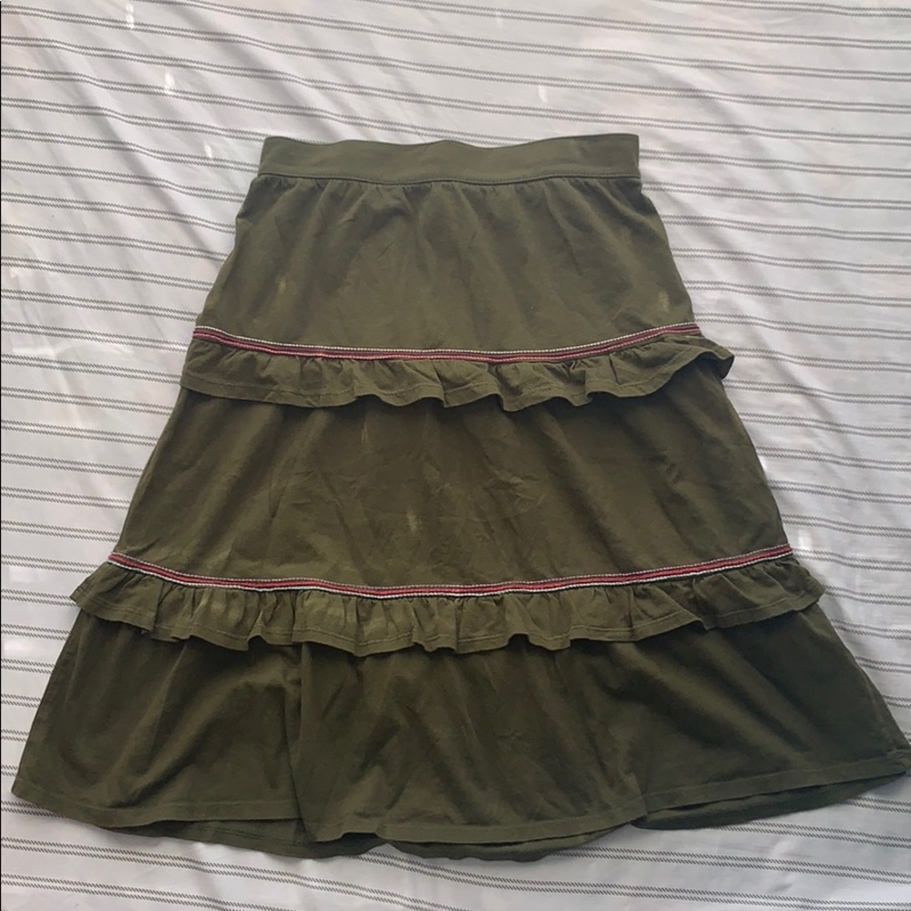 🌺 Girls Green Ruffled Skirt 🌺